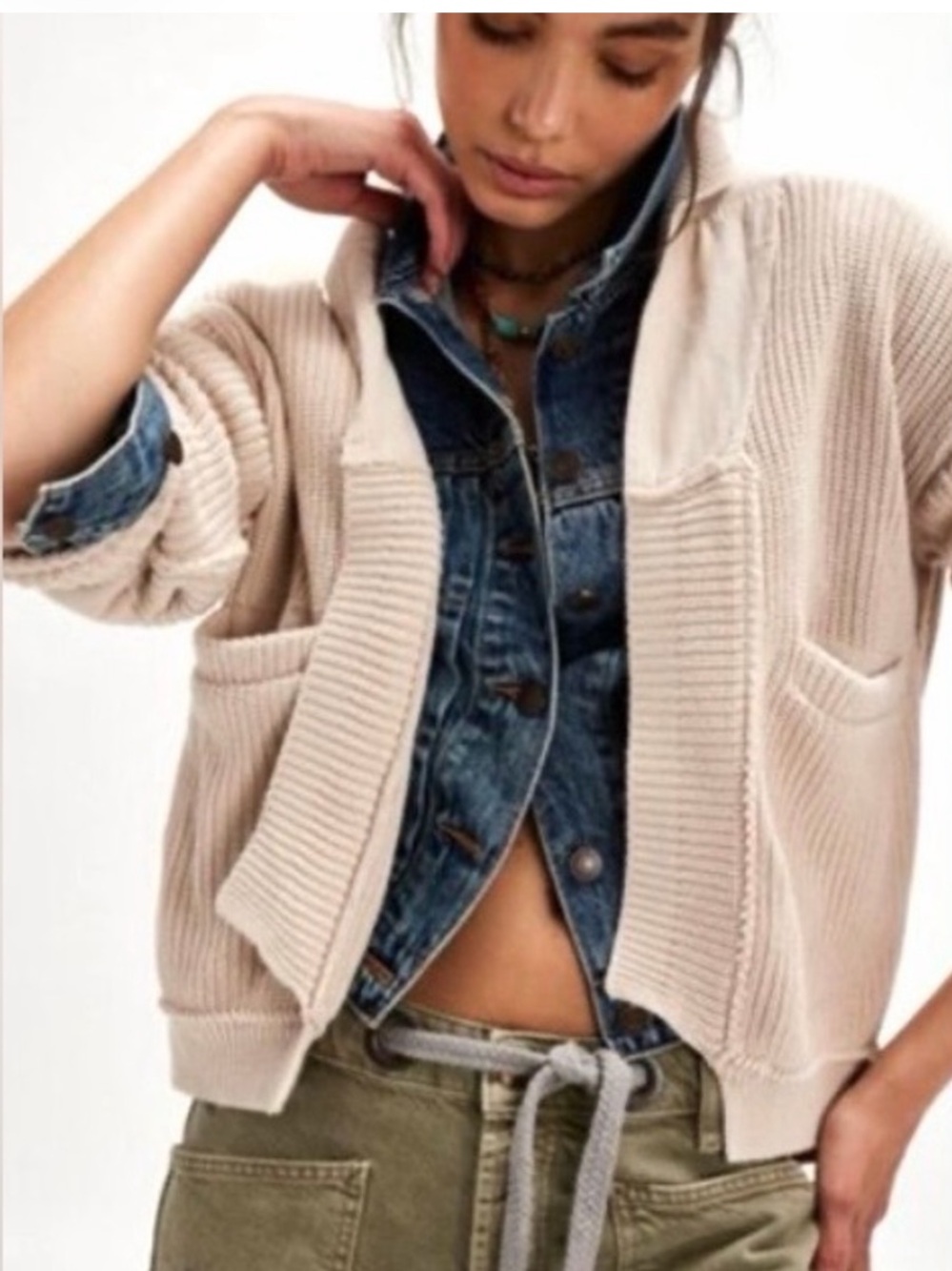 Free People We The Free Worn Thru
Surplus Cardi Size XS